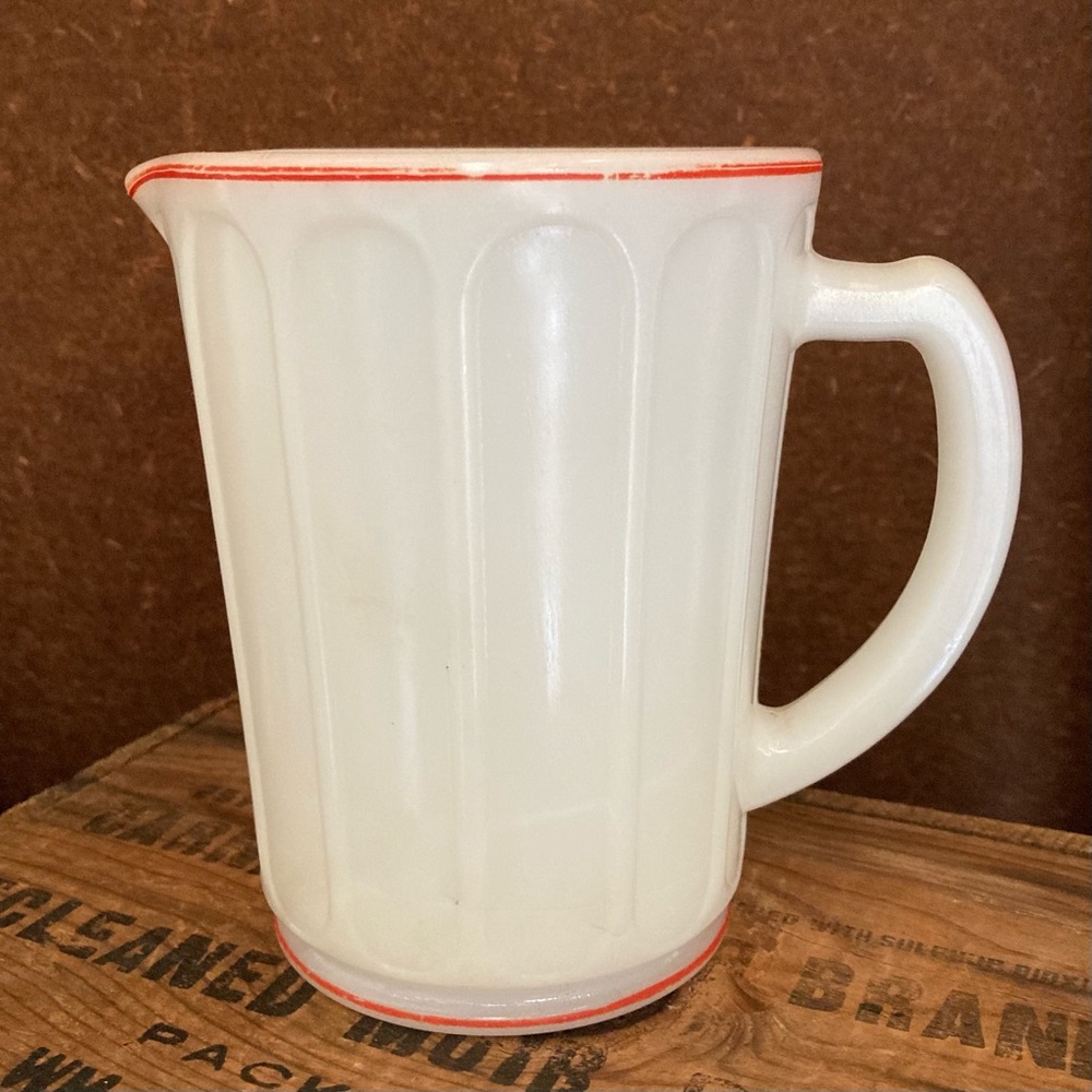 VTG Milk Glass Pitcher